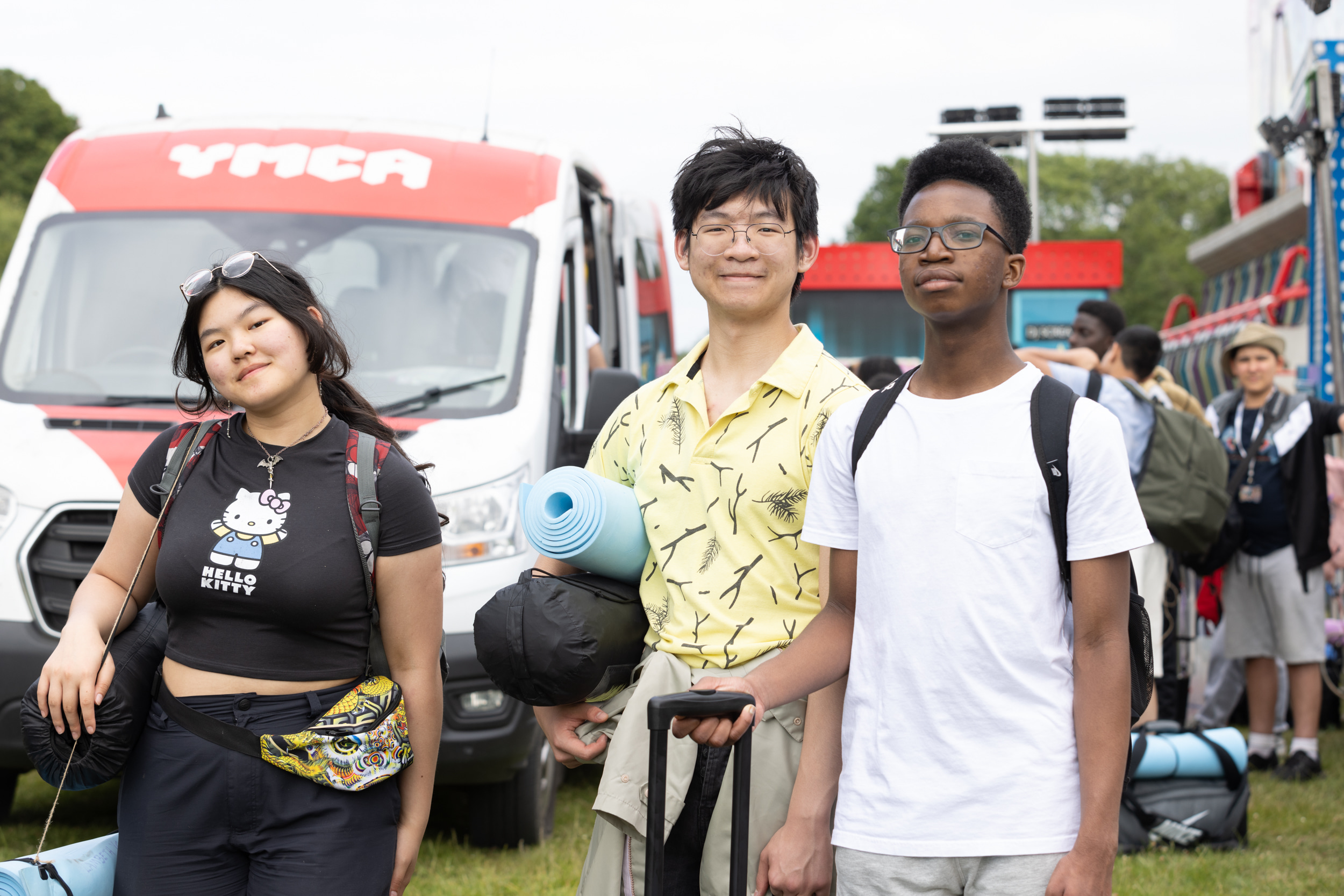 Young carers festival campsite at Fairthorne Manor