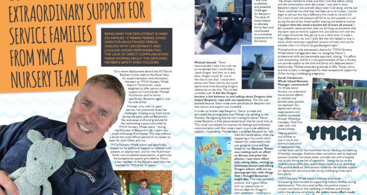 Whale Island Homeport Magazine feature