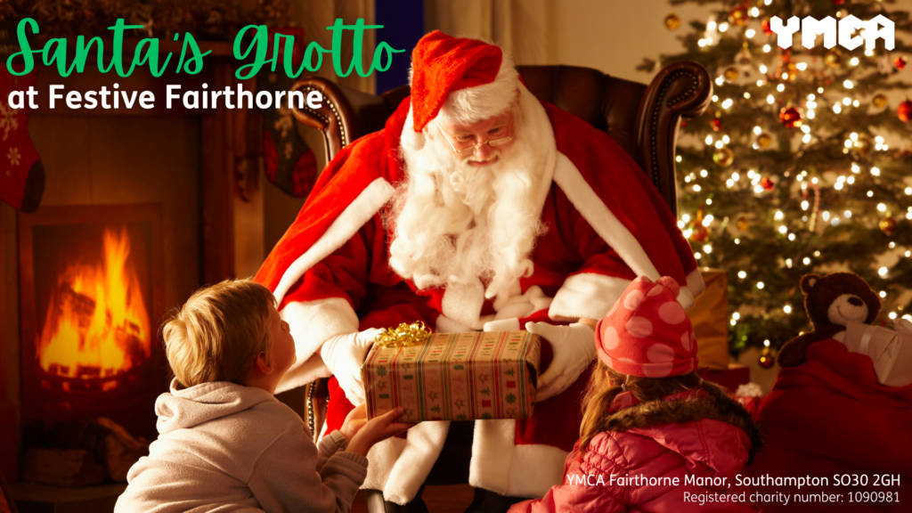 santas grotto, santas grotto near me, fairthorne manor, christmas hampshire, hampshire christmas, southampton christmas, botley christmas