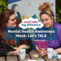 mental health awareness week. ymca, ymca fairthorne group, mental health support, small talks