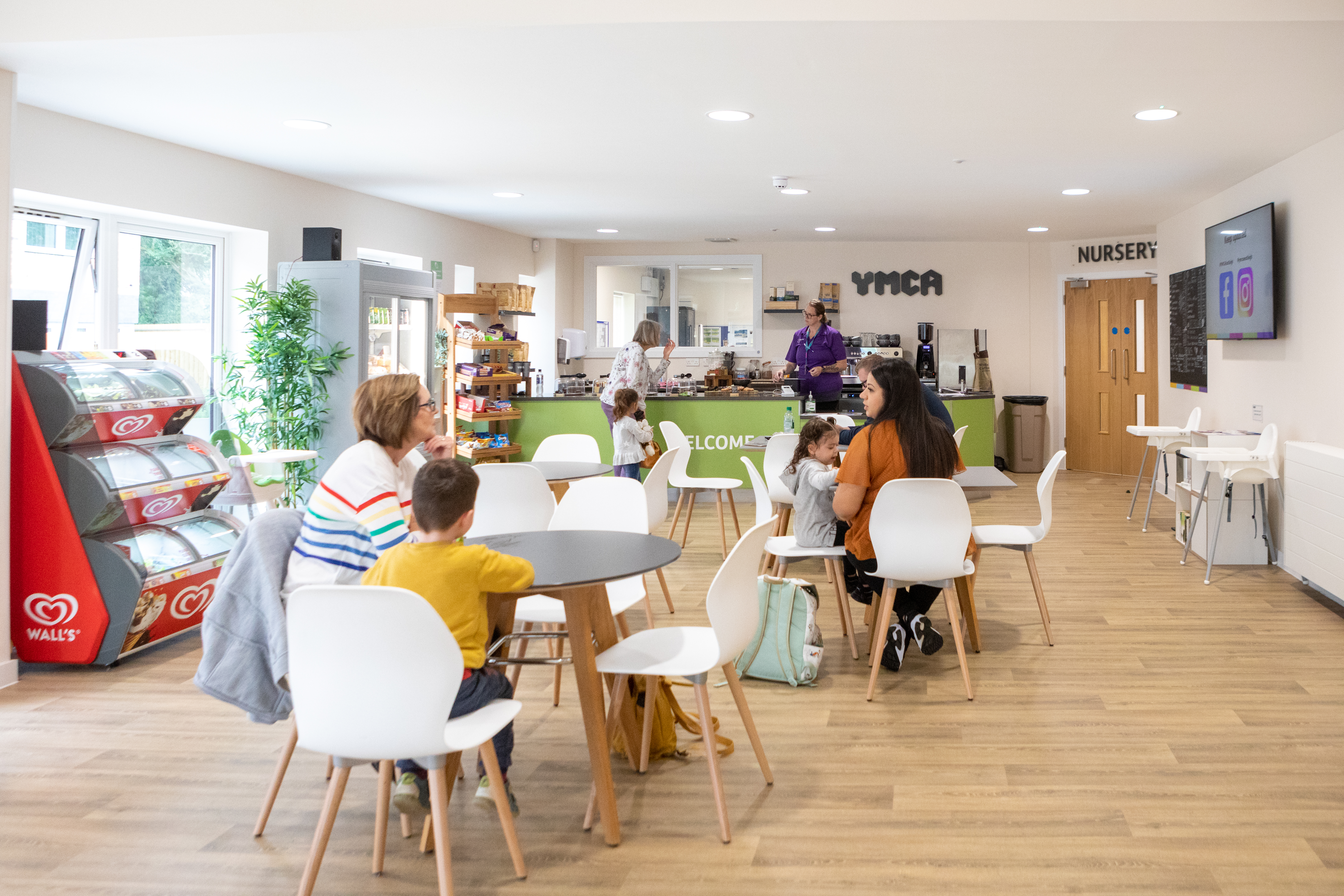 Café at YMCA Eastleigh serving coffee and light bites