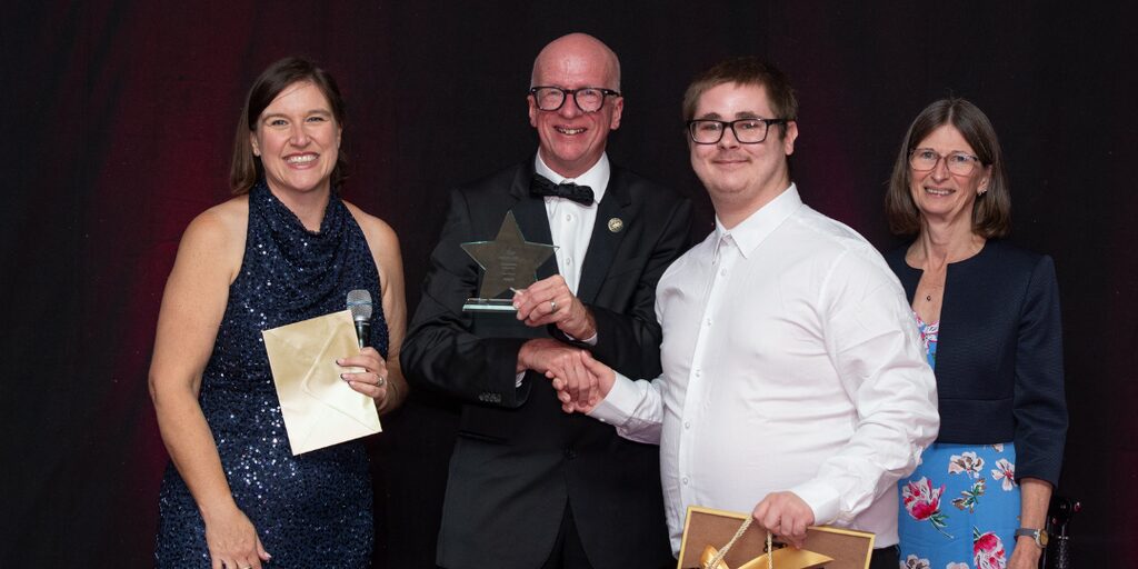 Ryan Bacon, Volunteer of the Year award winner